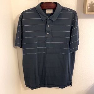 Striped Men’s Blue Golf Polo